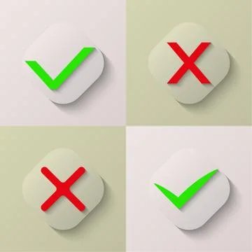 Collection of four icons Stockillustratie