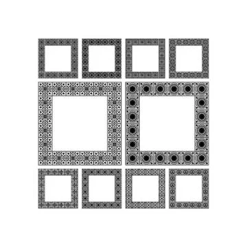 Collection Of Frames Stock-Illustration