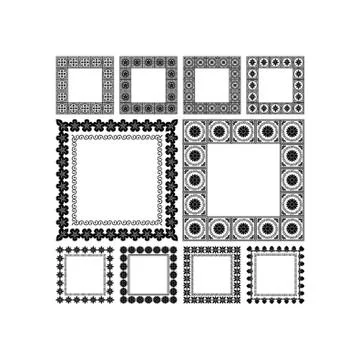 Collection Of Frames Stockillustratie