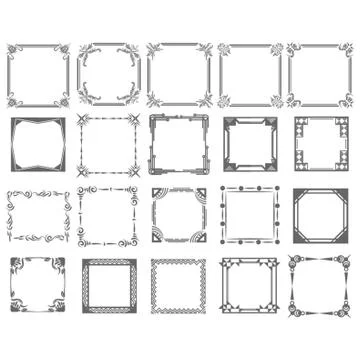 Collection Of Frames Stockillustratie