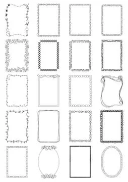 Collection Of Frames Stock Illustration