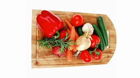 Collection of fresh raw vegetables Vídeos de archivo 25202917