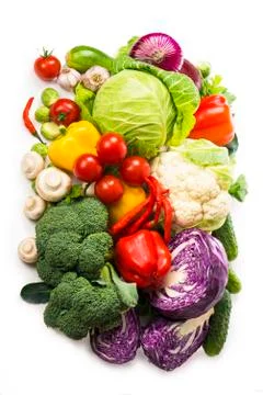 Collection of fresh vegetables Foto stock