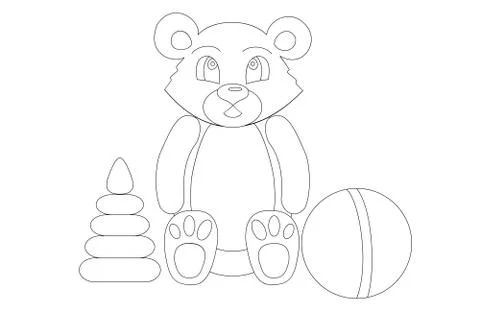 Collection of fun toys 스톡 일러스트