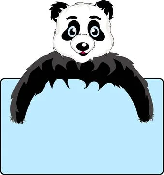 Collection of funny pandas Stock Illustration