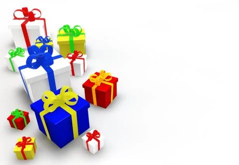 Collection of gift boxes Stock Illustration