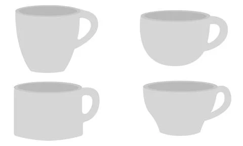Collection of glass illustrations Stock Illustration