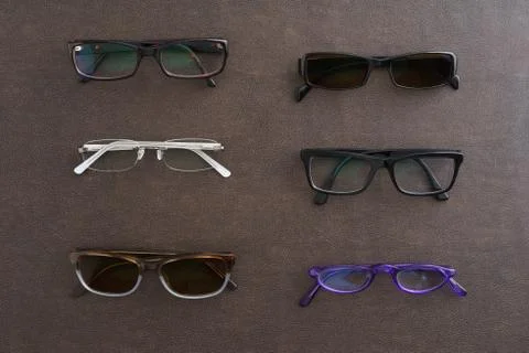 Collection of glasses Stock Photos