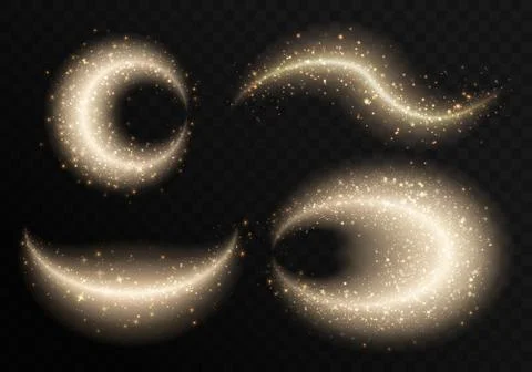 Collection of gold design elements Stock Illustration