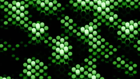 A collection of Green Abstract Patterns featuring dynamic Light Elements in Stock Footage 308482543