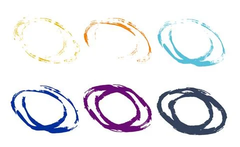 Collection of grunge design elements abstract vector illustration Stock Illustration