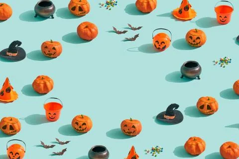 Collection of Halloween objects Stock Photos