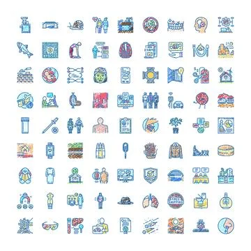 Collection of hand drawn doodle concept icons イラスト素材