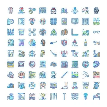 Collection of hand drawn scribble doodle icons 库存插图