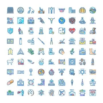 Collection of hand drawn scribble doodle icons Stockillustratie