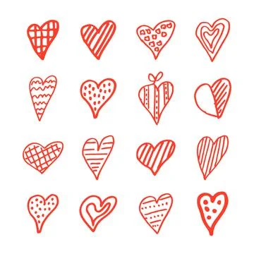 Collection heart8 Stock Illustration