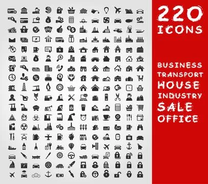 Collection of icons2 Fotos de archivo