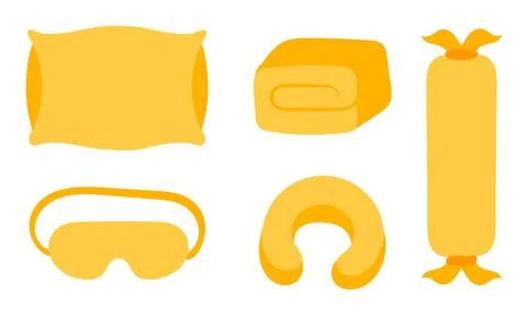 A collection of illustrations of bedding 2 Stock-Illustration