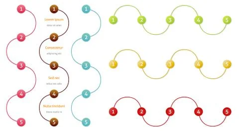 Collection of infographic elements Stock Illustration