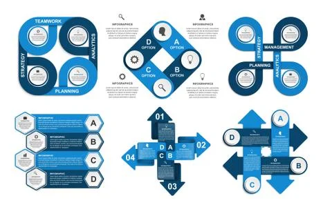 Collection infographics. Design elements. Infographics for business Stock Illustration