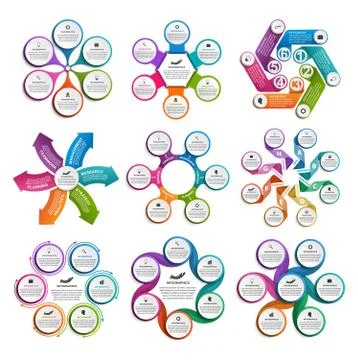 Collection infographics. Design elements. Infographics for business Stock Illustration
