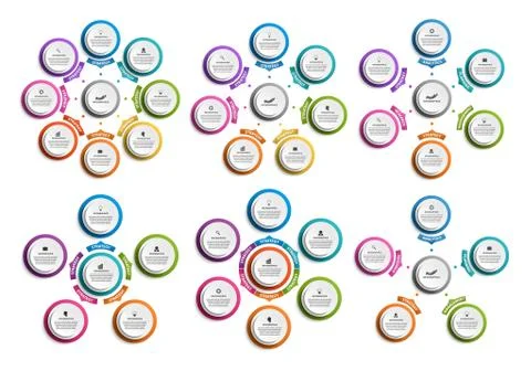Collection infographics. Design elements. Infographics for business Illustrazione stock