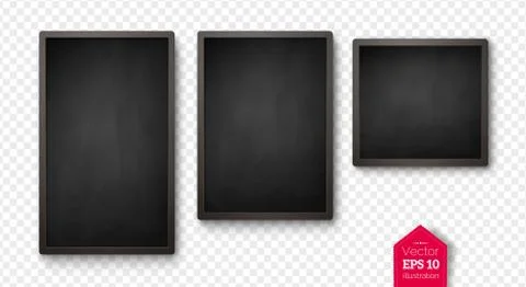 Collection of isolated menu boards Stock Illustration