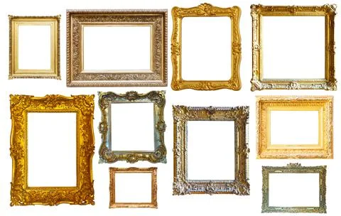 Collection of isplated frames Stock Photos