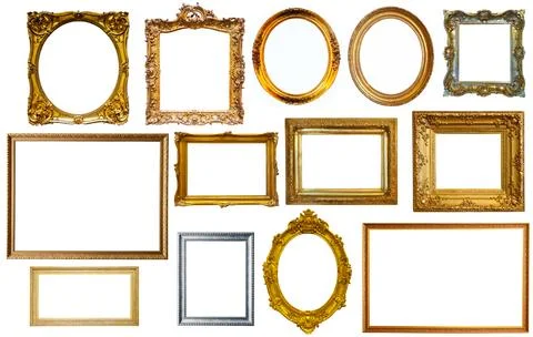 Collection of isplated frames Stock Photos