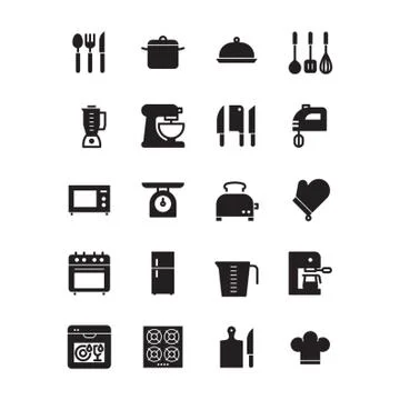 Collection of Kitchenware Stock Illustration