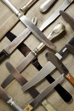 Collection of knifes Stock Photos
