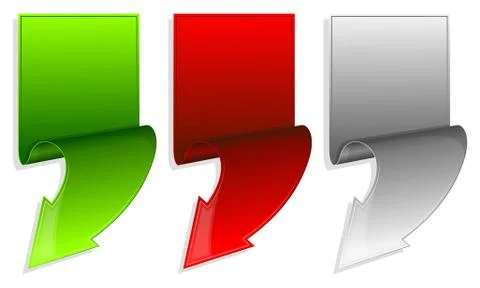 Collection label with arrow Stock Illustration