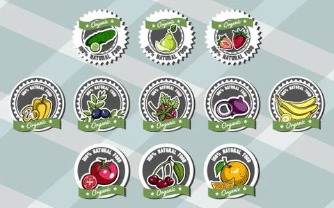 Collection Of Labels Stock Illustration