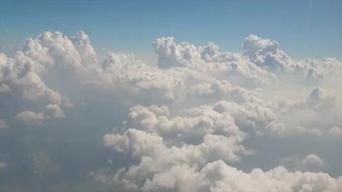 A Collection Of Large White Clouds In The Air Stock Footage 285407312