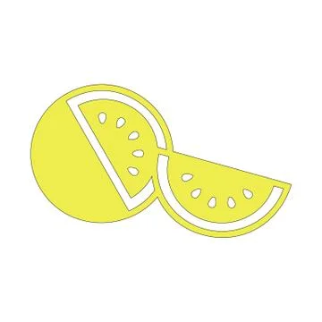 Collection of lemons, isolated on white background, vector illustration. Stock Illustration