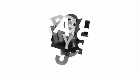 A collection of letters slow moving rand... | Stock Video | Pond5