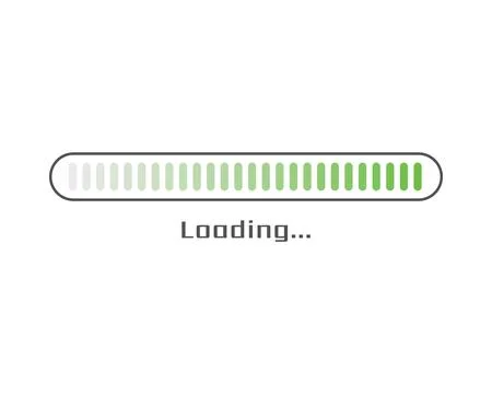 Collection Loading bar status icon. Vector illustration. Set of vector loaded Ilustración de archivo