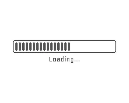 Collection Loading bar status icon. Vector illustration. Set of vector load.. Stock Illustration