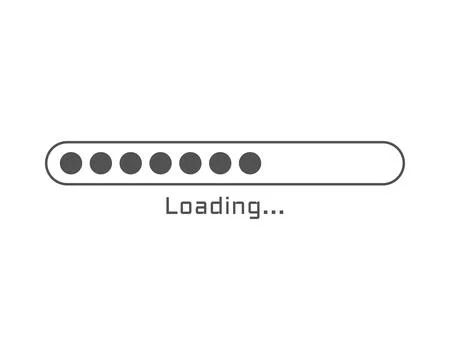 Collection Loading bar status icon. Vector illustration. Set of vector load.. Ilustración de archivo