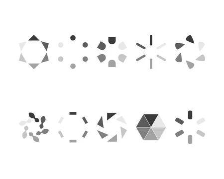 Collection Loading bar status icon. Vector illustration. Set of vector load.. 스톡 일러스트