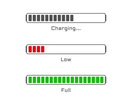 Collection Loading bar status icon. Vector illustration. Set of vector loaded Ilustración de archivo