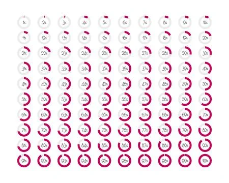 Collection Loading bar status icon. Vector illustration. Set of vector load.. Stock Illustration