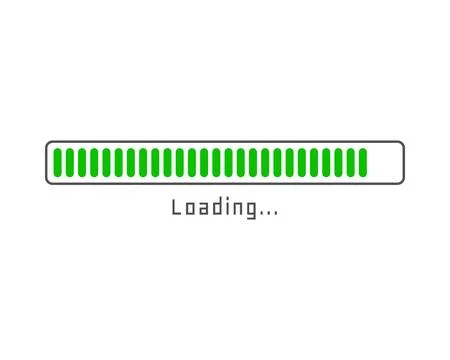 Collection Loading bar status icon. Vector illustration. Set of vector load.. Stock Illustration