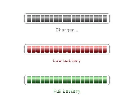 Collection Loading bar status icon. Vector illustration. Set of vector loaded Stock Illustration