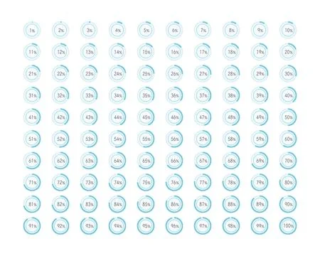Collection Loading bar status icon. Vector illustration. Set of vector load.. Stock Illustration