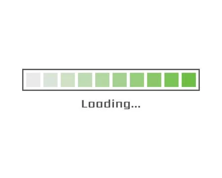 Collection Loading bar status icon. Vector illustration. Set of vector loaded Stock Illustration
