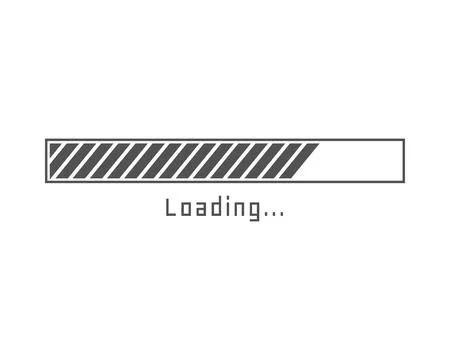 Collection Loading bar status icon. Vector illustration. Set of vector load.. Ilustración de archivo