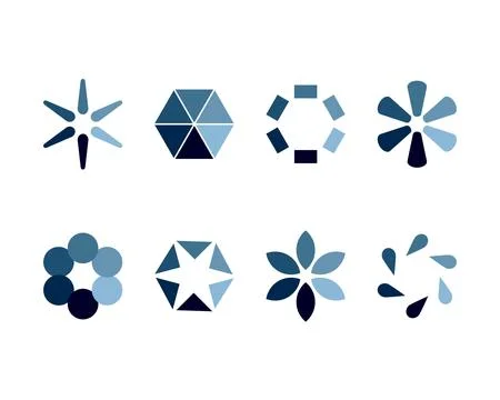 Collection Loading bar status icon. Vector illustration. Set of vector loaded Stock Illustration