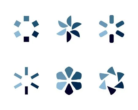 Collection Loading bar status icon. Vector illustration. Set of vector loaded Stock Illustration