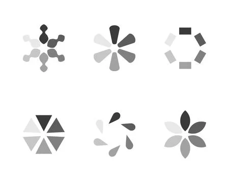 Collection Loading bar status icon. Vector illustration. Set of vector loaded Stock Illustration